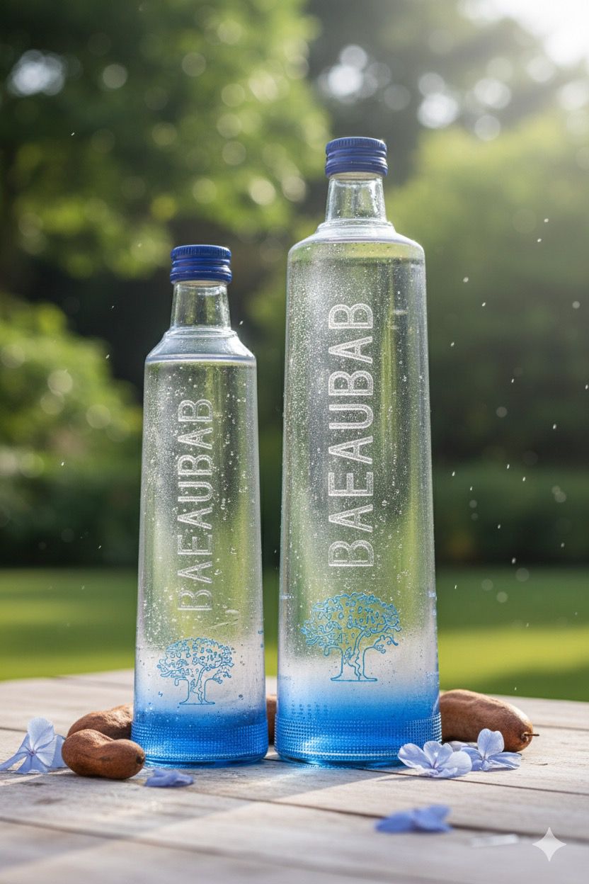 Bouteille en verre 500ml BaEauBab